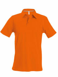 Kariban Férfi galléros póló Kariban KA241 Men'S Short-Sleeved polo Shirt -L, Orange