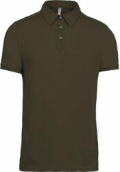 Kariban Férfi galléros póló Kariban KA262 Men'S Short Sleeved Jersey polo Shirt -3XL, Light Khaki