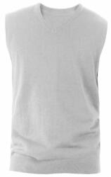Kariban Férfi pulóver Kariban KA969 Men'S Sleeveless v-neck Jumper -4XL, Grey Melange