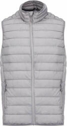 Kariban Férfi mellény Kariban KA6113 Men’S Lightweight Sleeveless Fake Down Jacket -3XL, Marl Silver