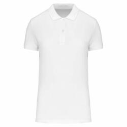 Kariban Női galléros póló Kariban KA2026 Ladies' Organic 180 piqué polo Shirt -XL, White