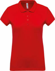 Kariban Női galléros póló Kariban KA255 Ladies’ Short-Sleeved piqué polo Shirt -XL, Red