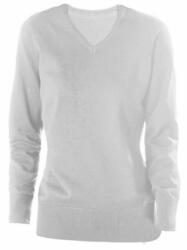Kariban Női Kariban KA966 Ladies' v-neck Jumper -2XL, Grey Melange