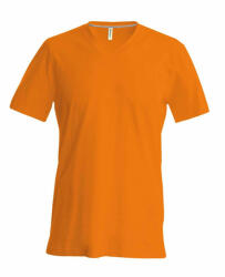 Kariban Férfi póló Kariban KA357 Rövid Ujjú v-nyakú póló -M, Orange