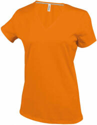 Kariban Női póló Kariban KA381 Rövid Ujjú v-nyakú póló -3XL, Orange