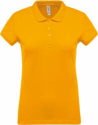 Kariban Női galléros póló Kariban KA255 Ladies’ Short-Sleeved piqué polo Shirt -3XL, Yellow