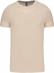 Kariban Férfi póló Kariban KA356 Rövid Ujjú Környakú póló -3XL, Light Sand