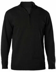 Kariban Férfi pulóver Kariban KA970 Men'S Zip neck Jumper -XL, Black