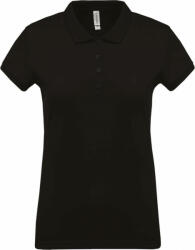 Kariban Női galléros póló Kariban KA255 Ladies’ Short-Sleeved piqué polo Shirt -XL, Black