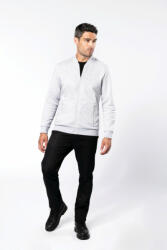 Kariban Uniszex pulóver Kariban KA4002 Full Zip Fleece Sweatshirt -S, Oxford Grey