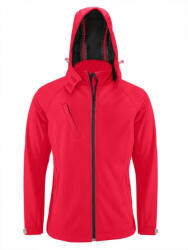Kariban Férfi kabát Kariban KA413 Men'S Detachable Hooded Softshell Jacket -2XL, Red