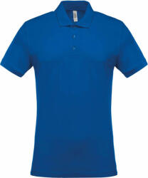 Kariban Férfi galléros póló Kariban KA254 Men'S Short-Sleeved piqué polo Shirt -3XL, Light Royal Blue