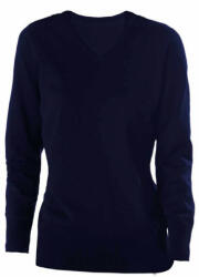 Kariban Női Kariban KA966 Ladies' v-neck Jumper -XL, Navy