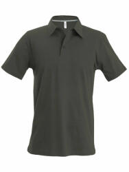 Kariban Férfi galléros póló Kariban KA241 Men'S Short-Sleeved polo Shirt -XL, Dark Khaki