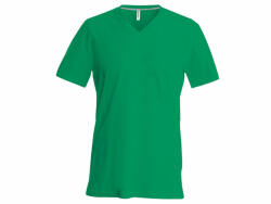 Kariban Férfi póló Kariban KA357 Rövid Ujjú v-nyakú póló -S, Kelly Green