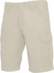 Kariban Férfi rövid nadrág Kariban KA766 Multipocket Bermuda Shorts -52, Beige