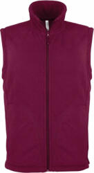 Kariban Férfi Kariban KA913 Luca - Men'S Micro Fleece Gilet -4XL, Wine