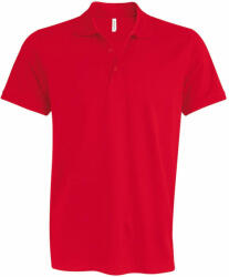 Kariban Férfi galléros póló Kariban KA239 Mike - Men'S Short-Sleeved polo Shirt -S, Red