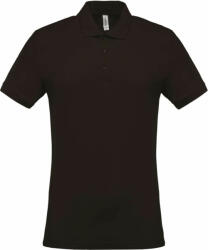 Kariban Férfi galléros póló Kariban KA254 Men'S Short-Sleeved piqué polo Shirt -XL, Dark Grey