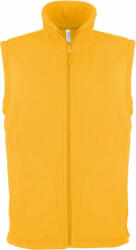Kariban Férfi Kariban KA913 Luca - Men'S Micro Fleece Gilet -4XL, Yellow