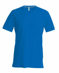 Kariban Férfi póló Kariban KA357 Rövid Ujjú v-nyakú póló -S, Light Royal Blue