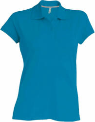 Kariban Női galléros póló Kariban KA242 Ladies' Short-Sleeved polo Shirt -3XL, Tropical Blue