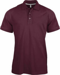 Kariban Férfi galléros póló Kariban KA241 Men'S Short-Sleeved polo Shirt -2XL, Wine