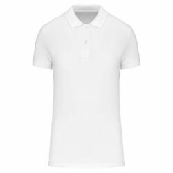 Kariban Női galléros póló Kariban KA2026 Ladies' Organic 180 piqué polo Shirt -M, White