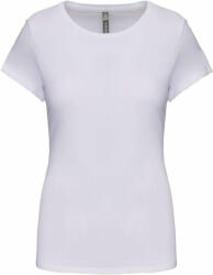 Kariban Női póló Kariban KA3013 Rövid Ujjú Környakú póló -S, White