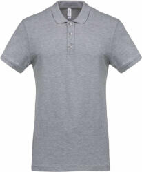 Kariban Férfi galléros póló Kariban KA254 Men'S Short-Sleeved piqué polo Shirt -L, Oxford Grey