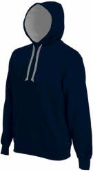 Kariban Férfi kapucnis pulóver Kariban KA446 Men'S Contrast Hooded Sweatshirt -4XL, Navy/Red