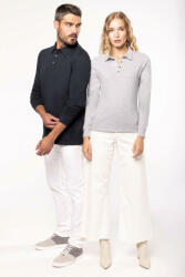 Kariban Női galléros póló Kariban KA265 Ladies' Long Sleeve Jersey polo Shirt -XL, Navy