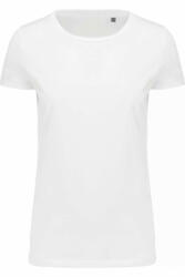 Kariban Női póló Kariban KA3001 Supima® Környakú Rövid Ujjú póló -S, White