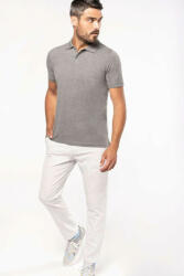 Kariban Férfi póló Kariban KA2025 Men'S Organic 180 piqué polo Shirt -4XL, Grey Heather