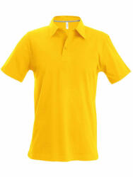 Kariban Férfi galléros póló Kariban KA241 Men'S Short-Sleeved polo Shirt -M, Yellow
