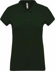Kariban Női galléros póló Kariban KA255 Ladies’ Short-Sleeved piqué polo Shirt -L, Forest Green