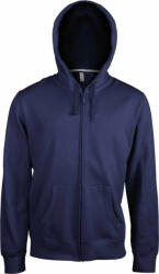 Kariban Uniszex kapucnis pulóver Kariban KA454 Men'S Full Zip Hooded Sweatshirt -M, Navy