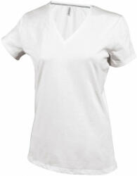 Kariban Női póló Kariban KA381 Rövid Ujjú v-nyakú póló -3XL, White