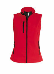 Kariban Női Kariban KA404 Ladies' Softshell Bodywarmer -L, Red