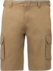 Kariban Férfi rövid nadrág Kariban KA754 Men'S Multipocket Bermuda Shorts -54, Camel