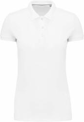 Kariban Női galléros póló Kariban KA2001 Ladies' Supima® Short Sleeve polo Shirt -2XL, White