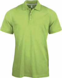 Kariban Férfi galléros póló Kariban KA241 Men'S Short-Sleeved polo Shirt -XL, Lime