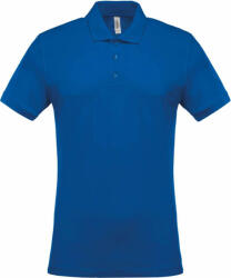 Kariban Férfi galléros póló Kariban KA254 Men'S Short-Sleeved piqué polo Shirt -M, Light Royal Blue