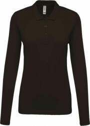 Kariban Női galléros póló Kariban KA257 Ladies’ Long-Sleeved piqué polo Shirt -3XL, Dark Grey