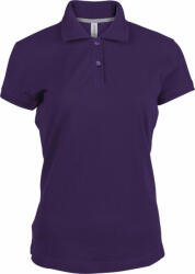 Kariban Női galléros póló Kariban KA242 Ladies' Short-Sleeved polo Shirt -M, Purple