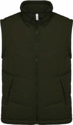 Kariban Uniszex mellény Kariban KA6118 Fleece Lined Bodywarmer -4XL, Mossy Green