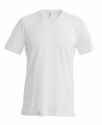 Kariban Férfi póló Kariban KA357 Rövid Ujjú v-nyakú póló -2XL, White