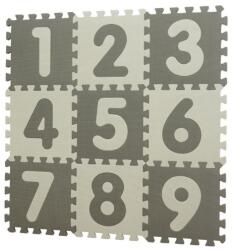 BabyDan Covoraș puzzle Puzzle Gri cu Numere 90 x 90 cm (AGSBD1000-21)