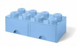 LEGO® Cutie de depozitare LEGO® 8 - cu sertare albastru pal 250 x 500 x 180 mm (SL40061736)