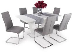 Prága asztal Molly székkel - 6 személyes étkezőgarnitúra